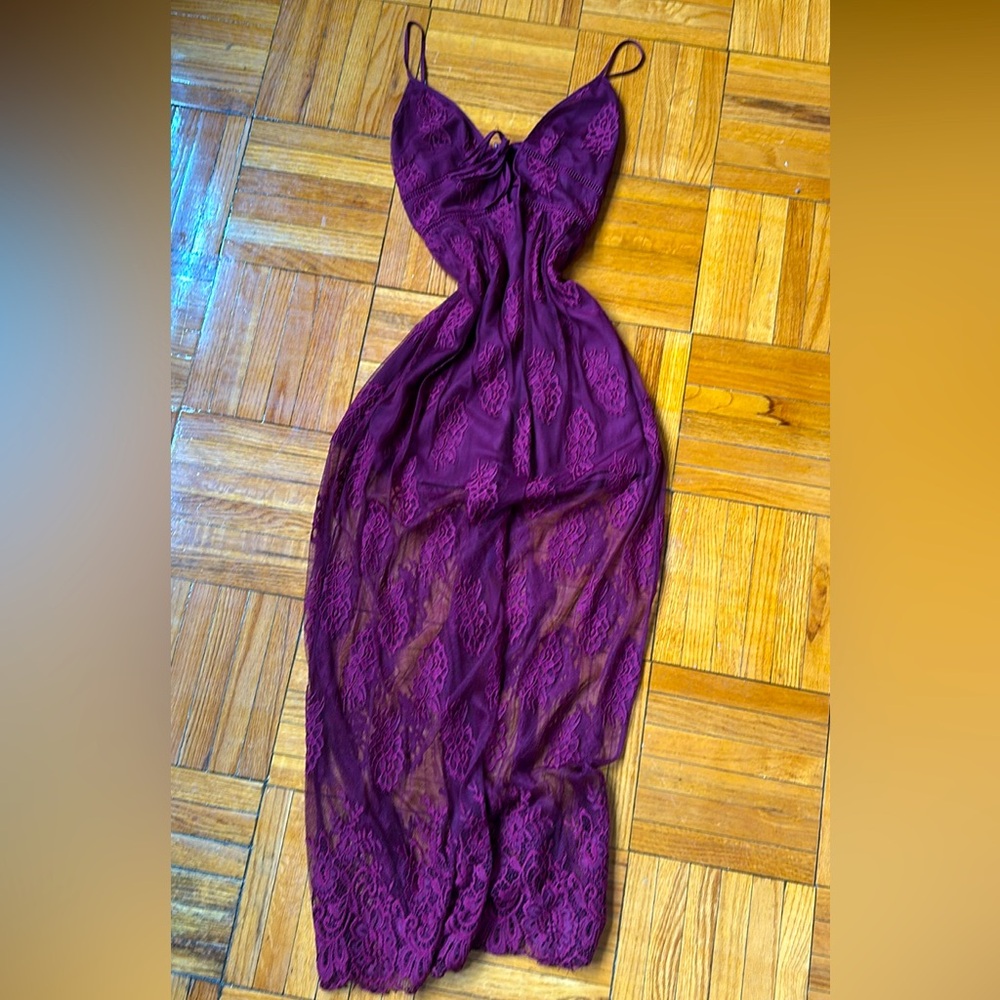 Beautiful lace purple dress